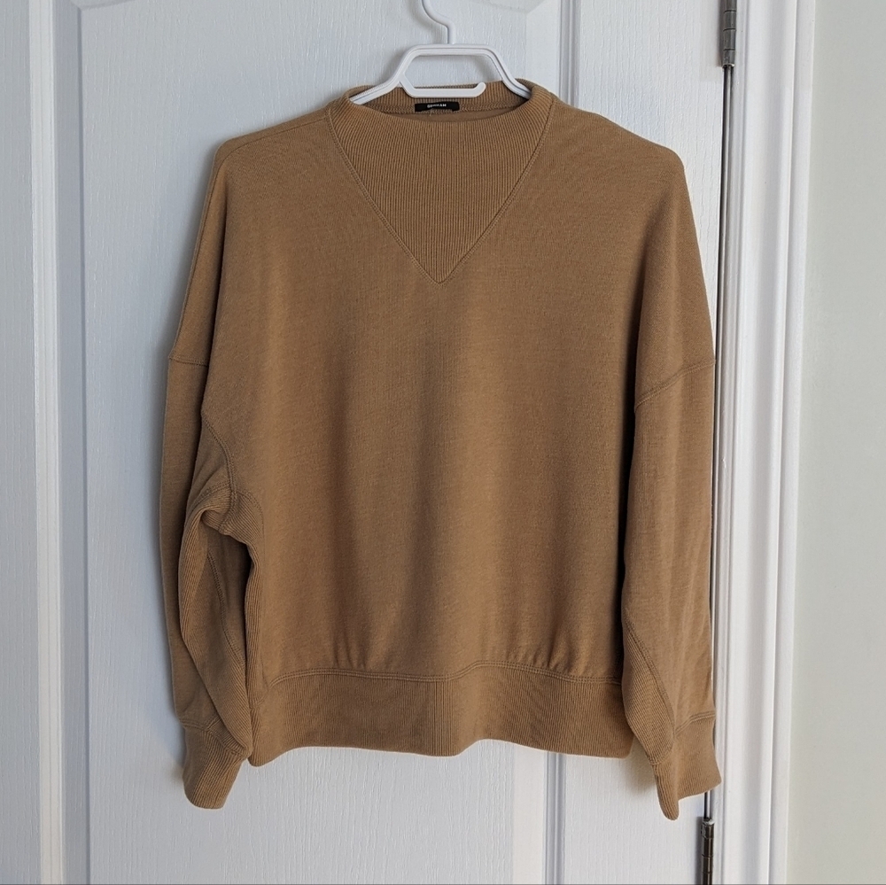 Denham crew neck pull sweatshirt camel brown small T13 - Picture 10 of 10
